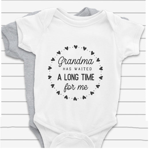 Grandma Has Waited a Long Time For Me Baby Vest