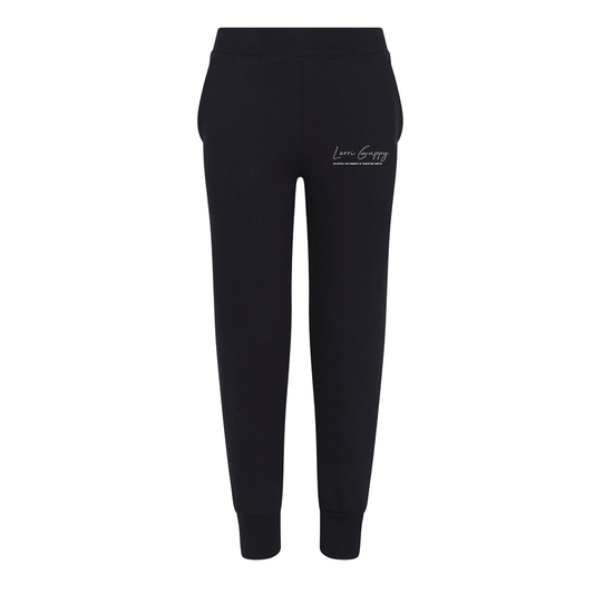 Childrens Black Joggers - Lorri Guppy School of Dance