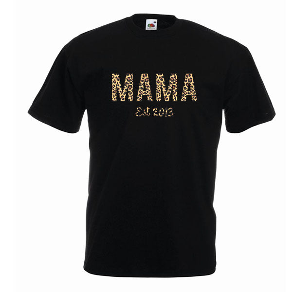 Mama Est Slogan Tshirt