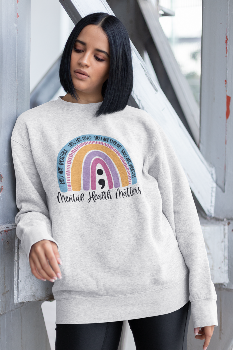 You are discount enough sweatshirt rainbow