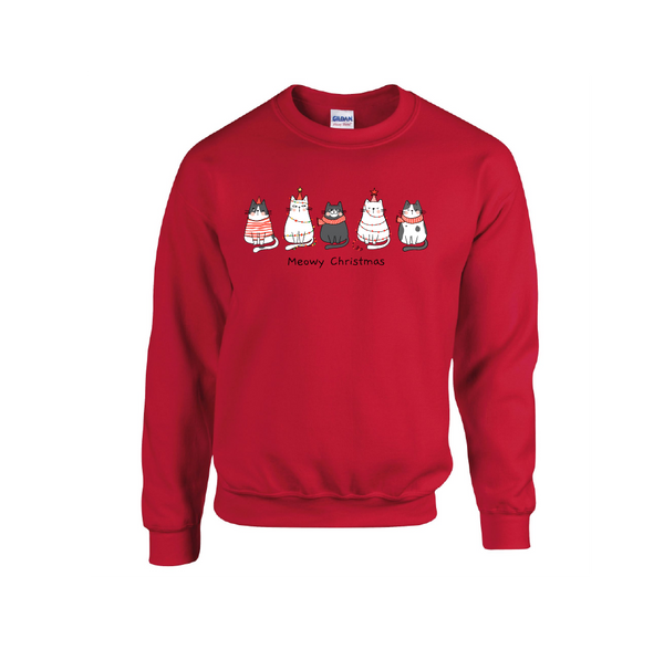 Cat Line 'Meowy Christmas' v2 - Christmas Jumper