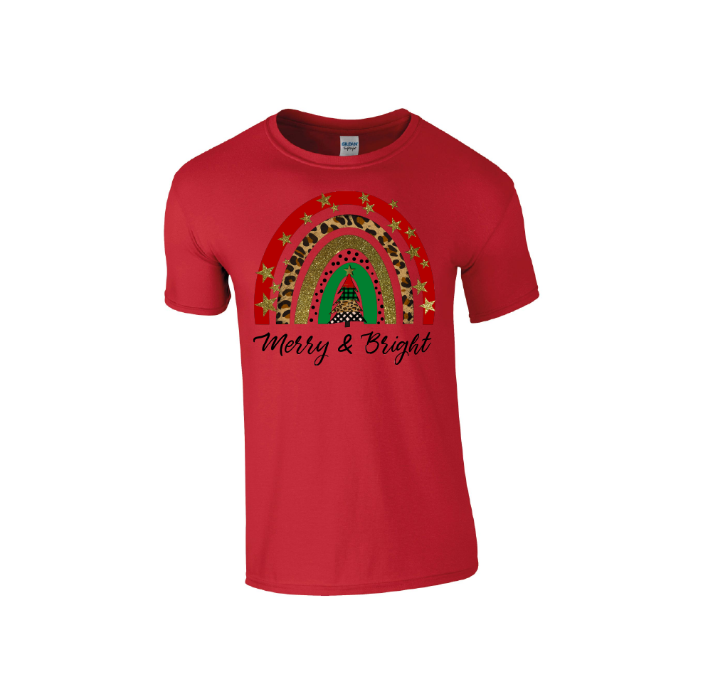 Merry & Bright Christmas - Christmas Tshirt