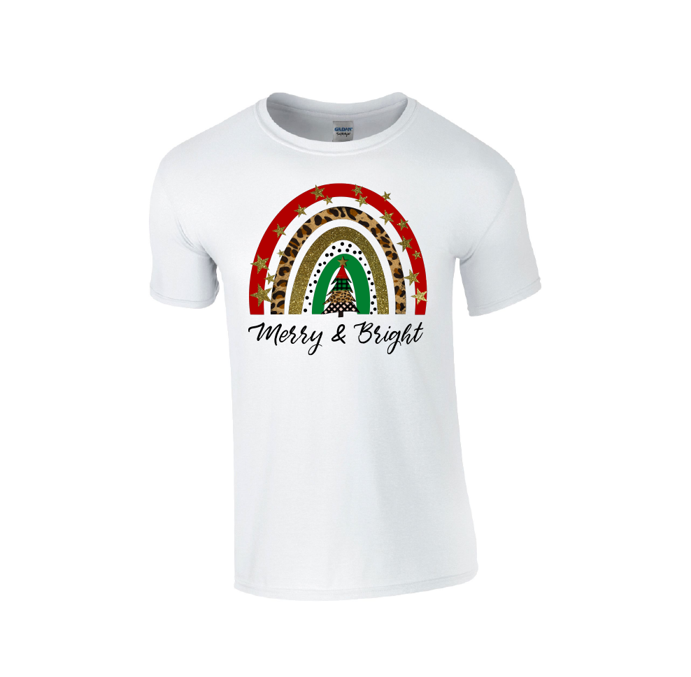 Merry & Bright Christmas - Christmas Tshirt