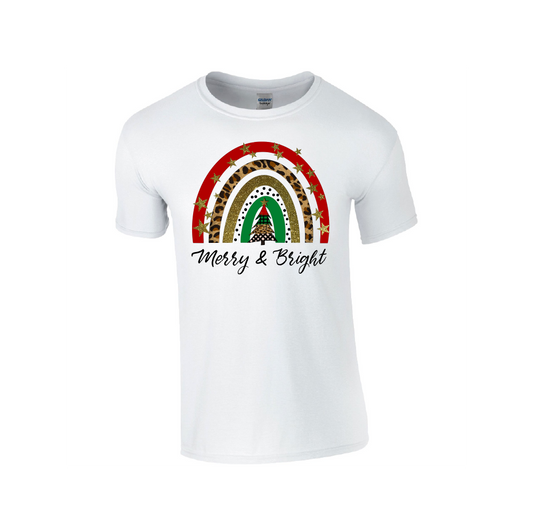 Merry & Bright Christmas - Christmas Tshirt