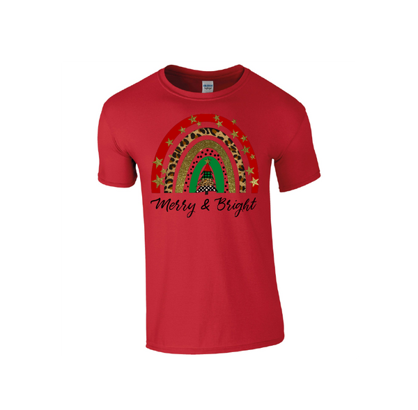Merry & Bright Christmas - Christmas Tshirt
