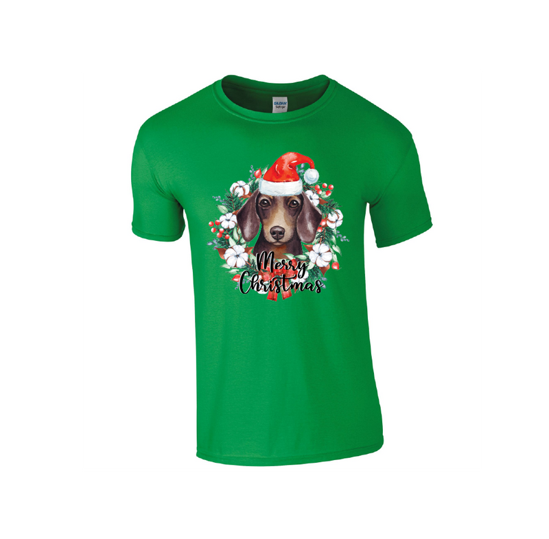 Dachshund Merry Christmas - Christmas Tshirt