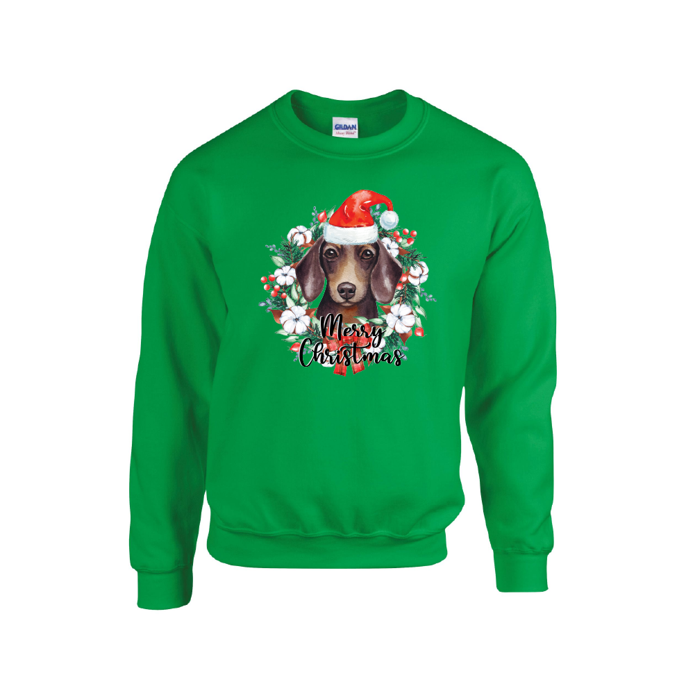Christmas jumper dachshund discount