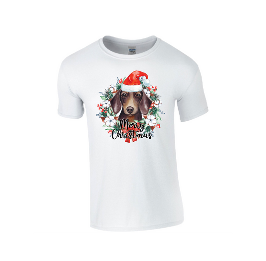 Dachshund Merry Christmas - Christmas Tshirt