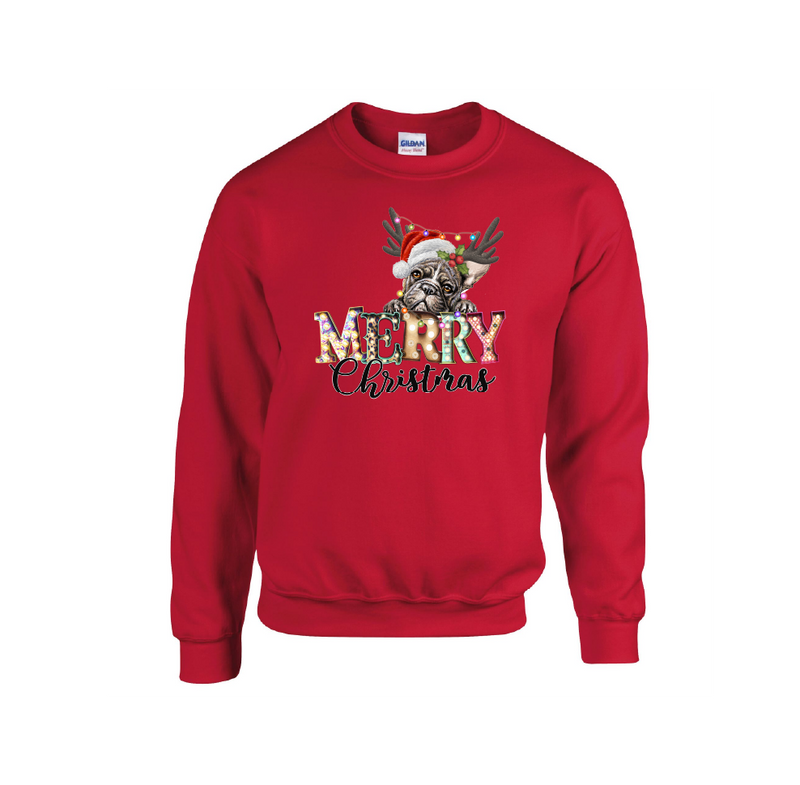 Merry Christmas Pug Dog Design - Christmas Jumper