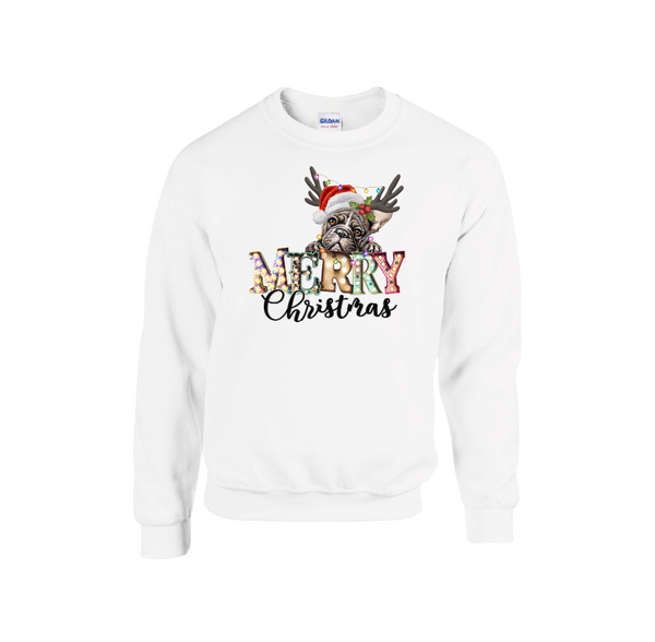 Merry Christmas Pug Dog Design - Christmas Jumper