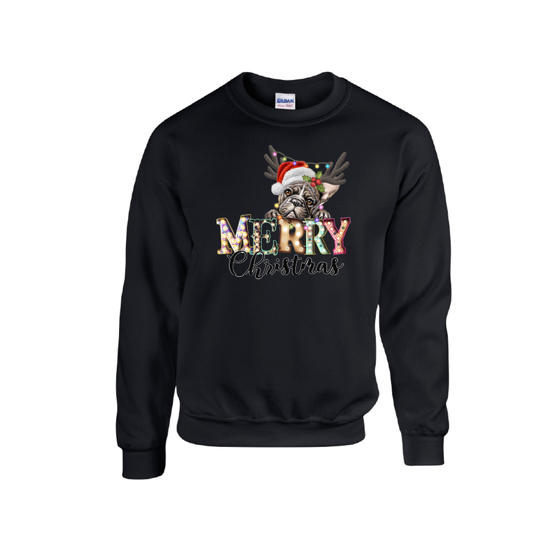 Merry Christmas Pug Dog Design - Christmas Jumper