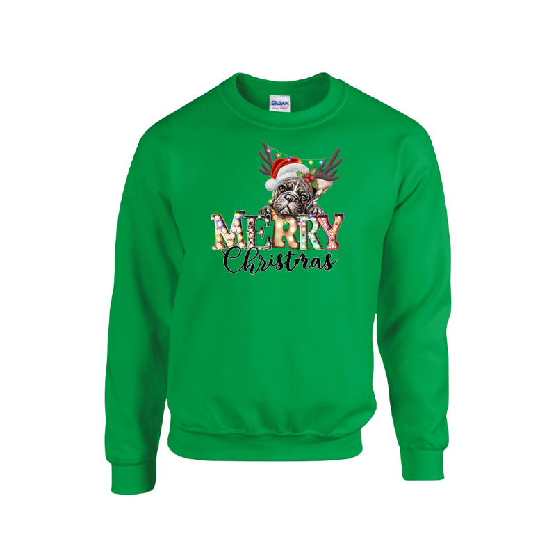 Merry Christmas Pug Dog Design - Christmas Jumper