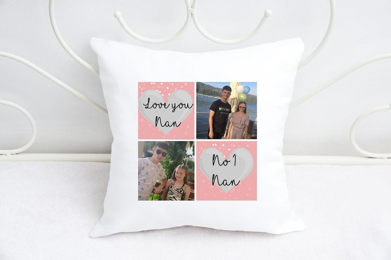 "Love you Nan" Personalised Photo Cushion
