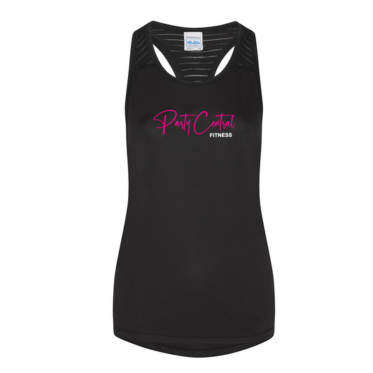 Party Central Fitness Black Performance Vest