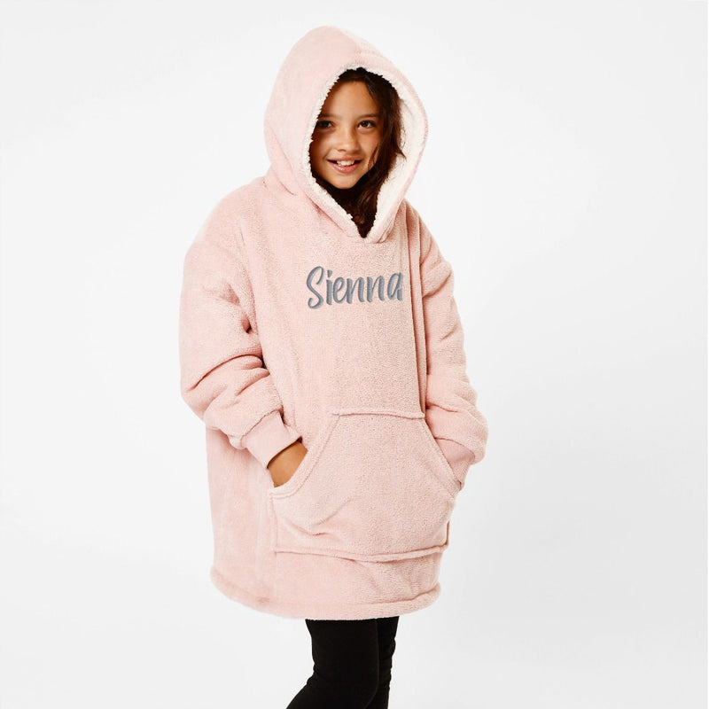 Childrens Personalised Oversized Hoodie Blanket