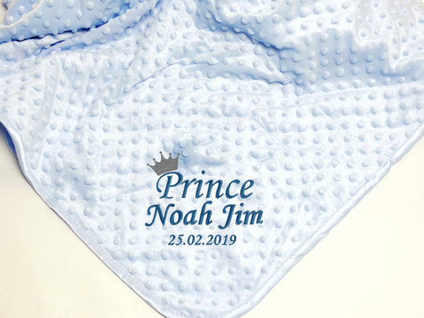 Personalised Baby Blanket – Prince