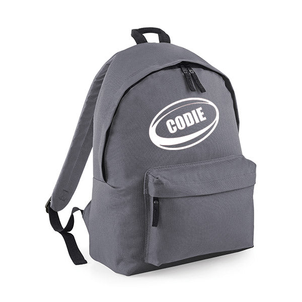 Rugby Ball Personalised Rucksack