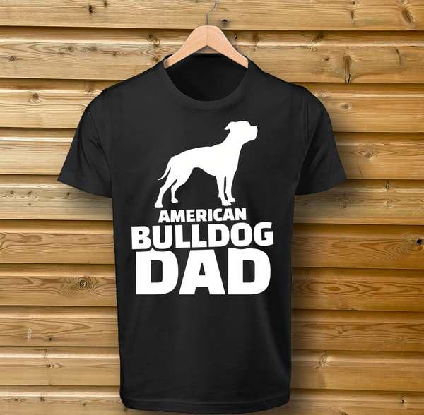 American Bulldog Dad Dog Tshirt